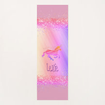 Lavanda brilhante e Unicórnio rosa personalizado