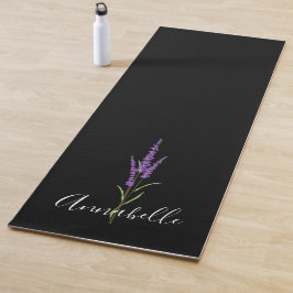 Tapete De Yoga Lavanda do tapete Yoga personalizado preto