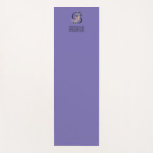 Lavanda inicial de flor de aquarela monograma