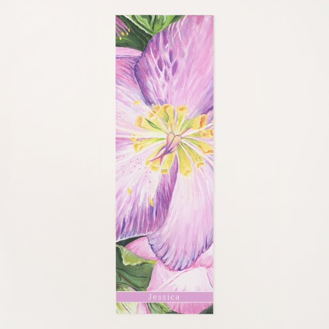 Tapete De Yoga Lavender Lenten Rose BeYOUtiful Floral  Yoga Mat (Frente)