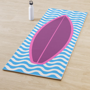 Tapete De Yoga Legal Crimson Blue Waves Navegando em Yoga Mat