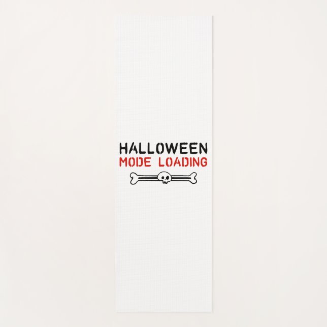 Tapete De Yoga Legal Dia das Bruxas Dizendo Festa de Halloween (Frente)