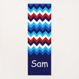 Tapete De Yoga Legal Red White Chevrons Monograma Yoga Mat
