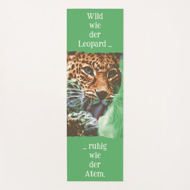 Tapete De Yoga Leopard Portrait (Frente)