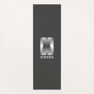 TAPETE DE YOGA LETRA INICIAL X - NOME DO ALFABETO X