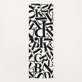 Tapete De Yoga Letras alfabéticas