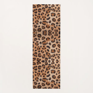 Tapete De Yoga Libere Sua Força Interior em um Leopardo Elegante