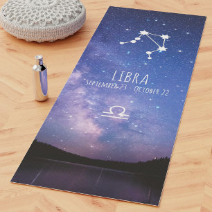 Tapete De Yoga Libra   Astrologia Zodiac Personalizada