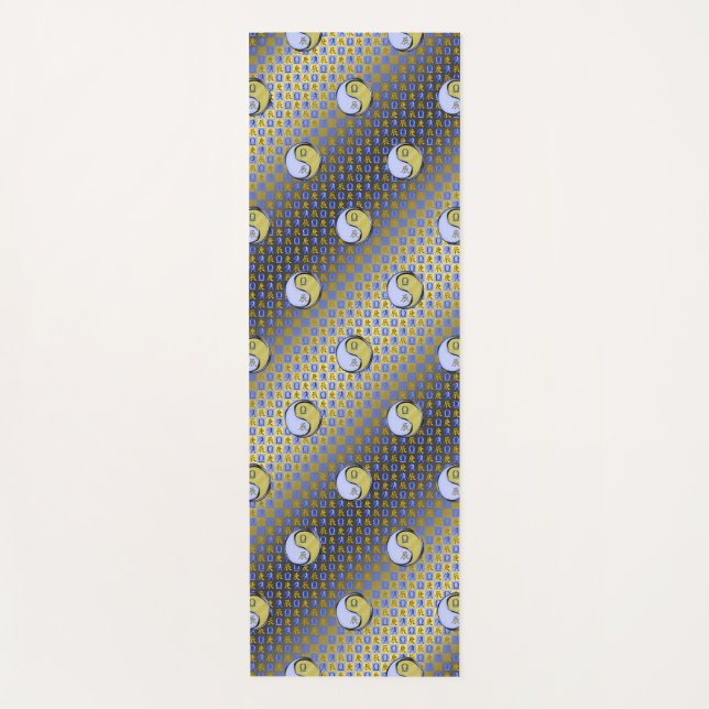 Tapete De Yoga Libra e Dragão Metálico (Frente)