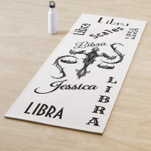 Libra Personalizada Zodiac Yoga Mat