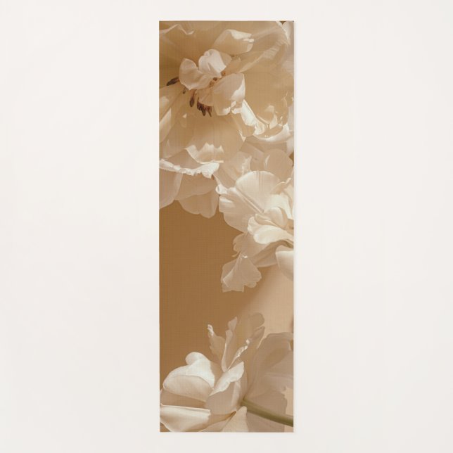 Tapete De Yoga Light & dark floral aesthetic (reversible) (Frente)