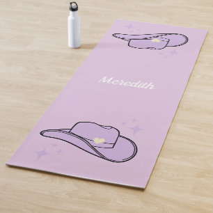 Tapete De Yoga Lilac Cowgirl Rodeo Personalizado