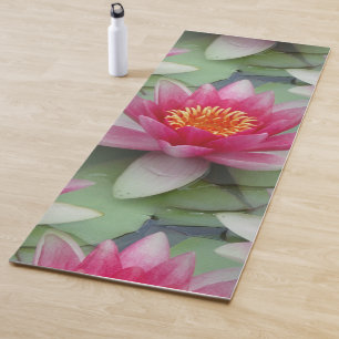 Tapete De Yoga Lily Lily De Água De Lotus Rosa