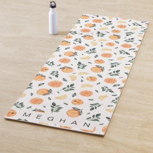 Tapete De Yoga limão-fruta-dos-citrinos Monograma Yoga Mat