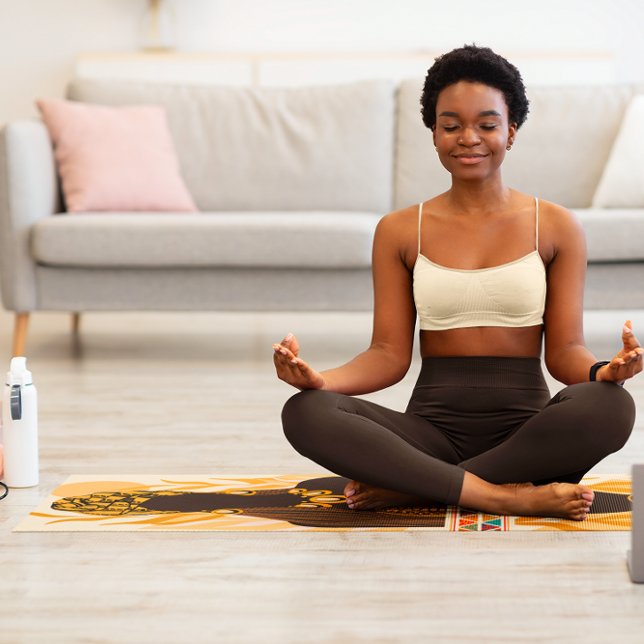 Tapete De Yoga Linda arte étnica africana (Criador carregado)