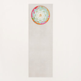 Tapete De Yoga Linda Om Lotus Mandala