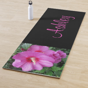 Tapete De Yoga Linda Rosa Rosa Rosa Rosa Rosa de Sharon Flor Nome