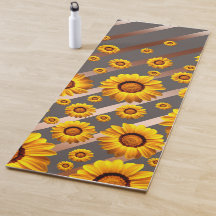 Lindas flores amarelas nas cinzas, listras castanh