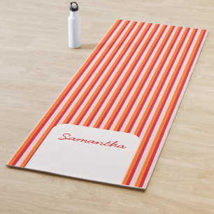 Tapete De Yoga Linhas verticais faixas personalizadas