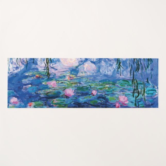 Tapete De Yoga Lírios de água, Claude Monet (Frente (Horizontal))