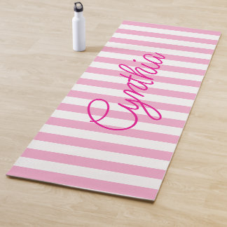 Tapete De Yoga Listra Rosa Moderno Personalizado