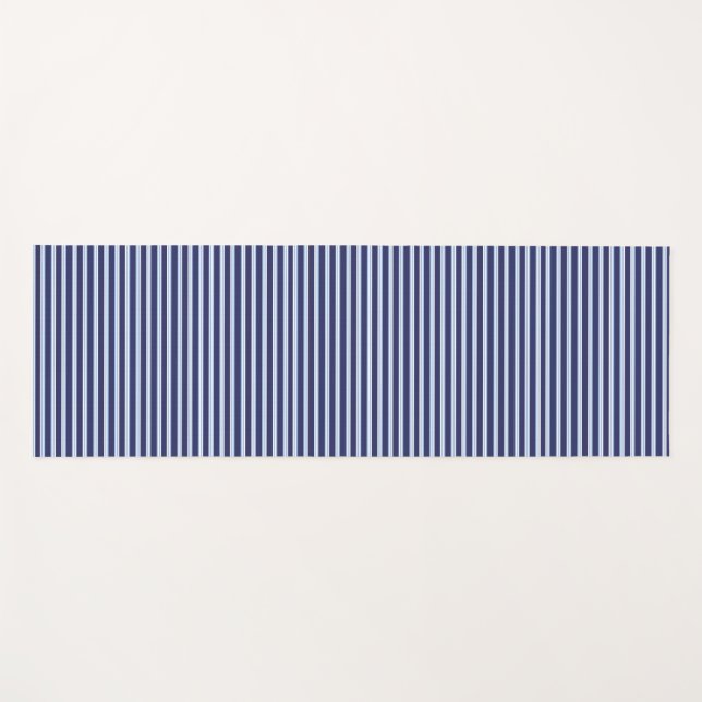 Tapete De Yoga listrado azul (Frente (Horizontal))