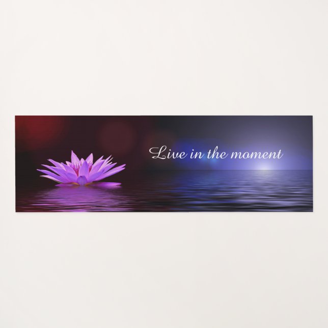 Tapete De Yoga Live in the Moment Inspirational Cote (Verso (Horizontal))