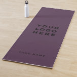 Tapete De Yoga Logotipo Purple Name Promocional da empresa Instag<br><div class="desc">Ficha personalizada do logotipo Nome da empresa Púrpura Instagram Yoga Mat com um modelo simples e moderno com o logotipo,  foto ou imagem da sua empresa e qualquer texto personalizado. Adicione seu nome,  site ou endereço de rede social.</div>