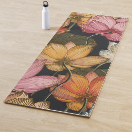 Tapete De Yoga Lotus Borrente Lileia Exercício Negro