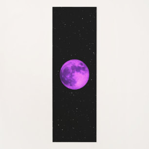 Tapete De Yoga Lua Roxa - Estrelas Espaciais-