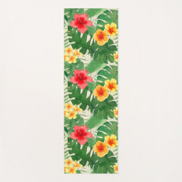 Tapete De Yoga Luana Watercolor Vírus Tropical Reversível