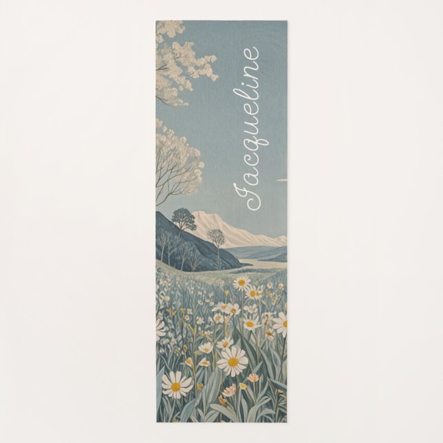 Tapete De Yoga Lunar Meadow Personalizado (Frente)