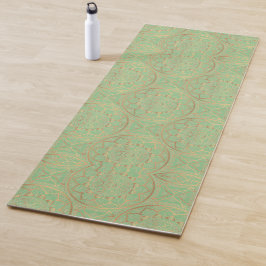 Tapete De Yoga Luxury Elegante Dourada Mandela Yoga Mat
