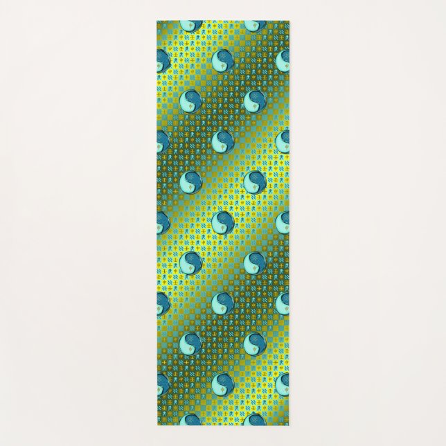 Tapete De Yoga Macaco Aquário e Água (Frente)