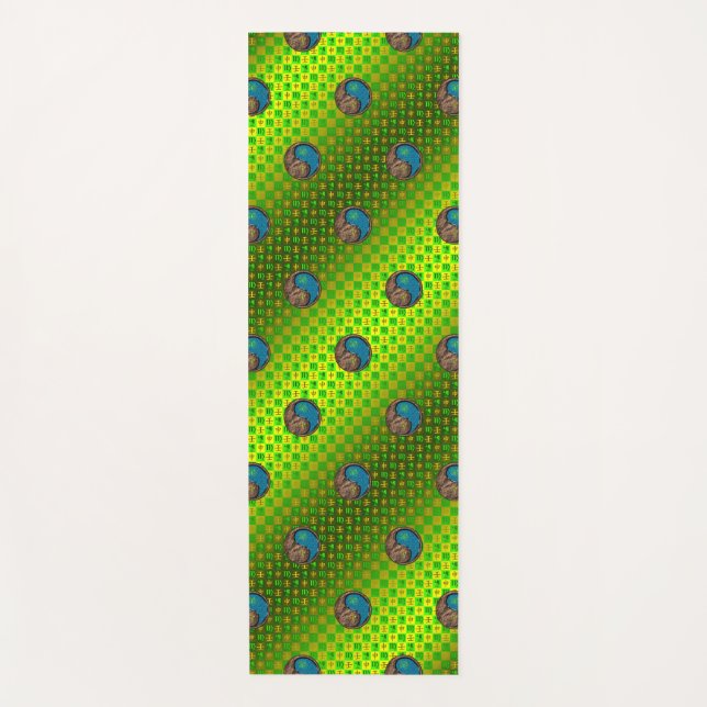 Tapete De Yoga Macaco Virgo & Água (Frente)