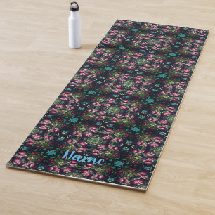 Tapete De Yoga Maçãs De Corrida Vermelha Na Abstrato De Árvore Pe