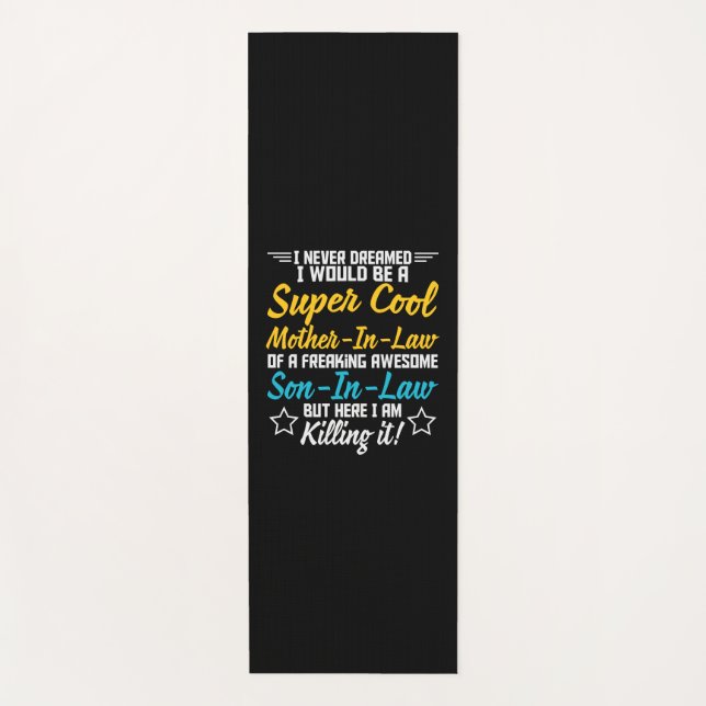 Tapete De Yoga Mãe Arte Super Legal Mãe De Direito (Frente)