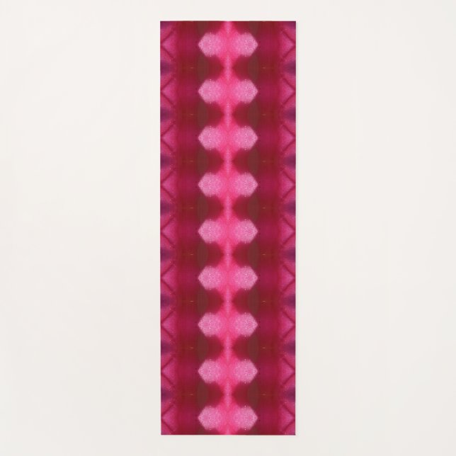 Tapete De Yoga Magenta Flower Ikat 9 (Frente)