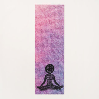 tapete de Yoga magia de Black Girl