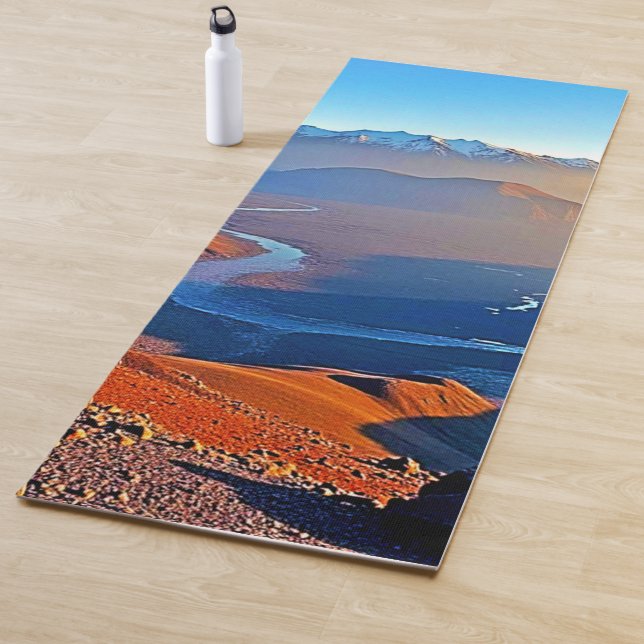 Tapete De Yoga Majestic Mountain Valley Flow Design (In Situ)