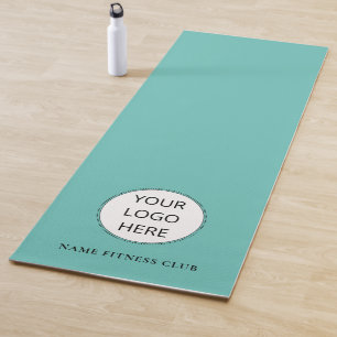 Tapete De Yoga Malhação Business Logotipo Modelo Turquoise Work