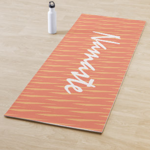 Tapete De Yoga Malhação do teste padrão dos salmões e do cora