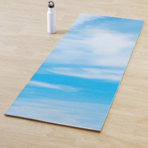 Tapete De Yoga Malhação Na moda Azul Sky Nuvens Modelo
