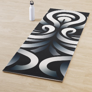 Tapete De Yoga Mandala Abstrato Geométrico Sagrado Zen Minimalist