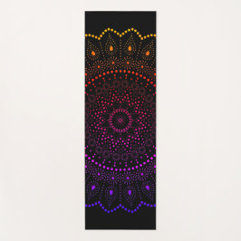 Tapete De Yoga Mandala Arco-íris