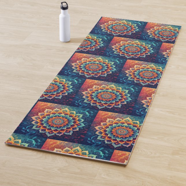 Tapete De Yoga Mandala Azul  (In Situ)