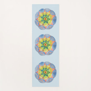 Tapete de Yoga Mandala Azul