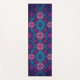 Tapete de Yoga Mandala Bloom – Padrão Floral Vibra