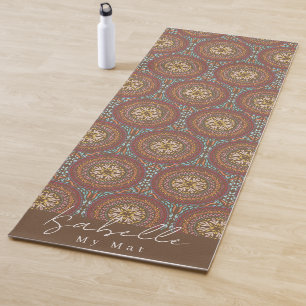 Tapete De Yoga Mandala Brown