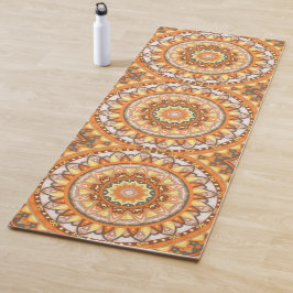 Tapete De Yoga Mandalá de Outono Meditação Caloroso Fitness Boho